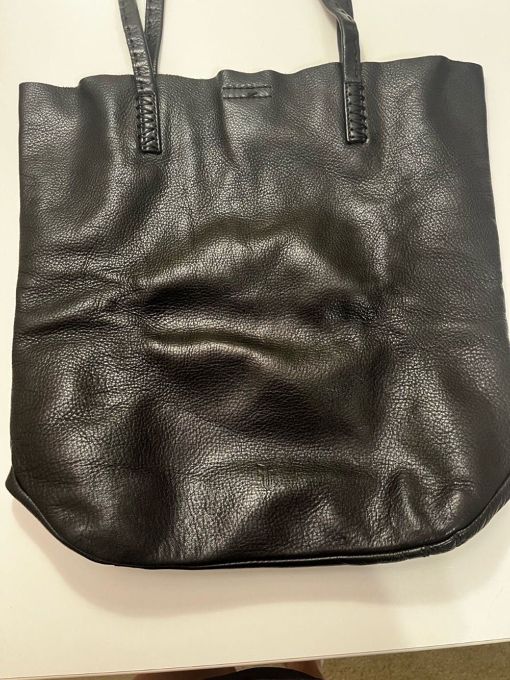 Frye Black Pebbled Leather Tote - Picture 6 of 11